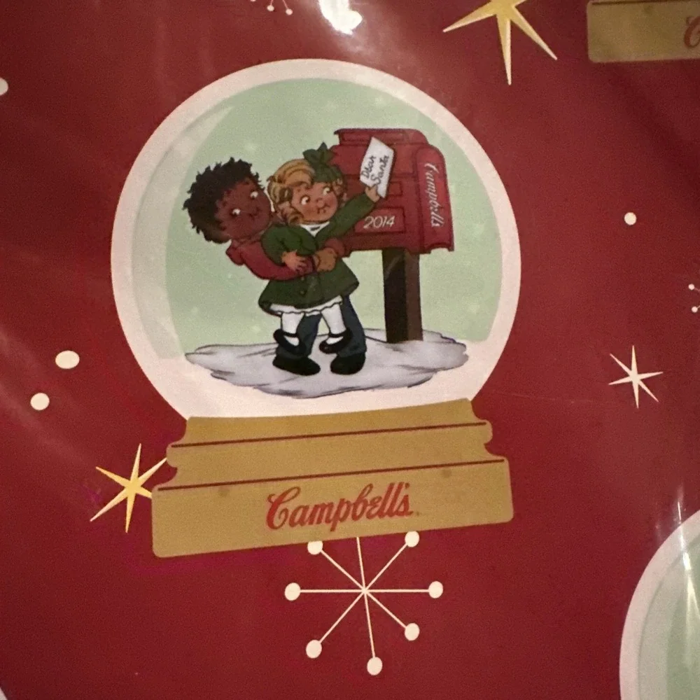 Vintage Campbell's Soup Rare Christmas Wrapping Paper